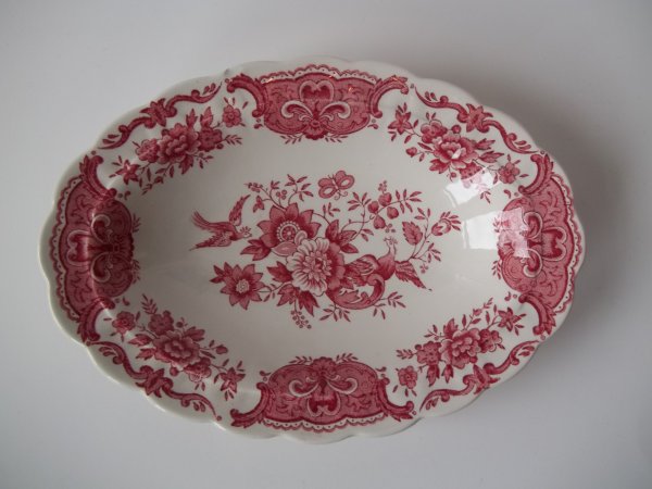 Schale oval "Windsor" Rot