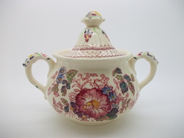 Zuckertopf "Paynsley Patt" Rot Bunt