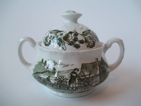 Zuckertopf "English Countryside" Grün