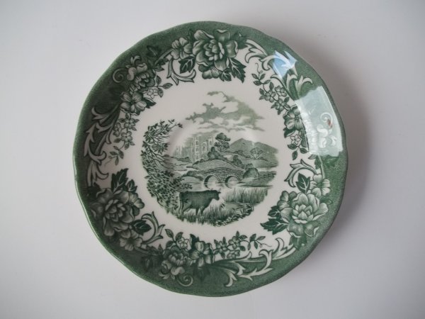 Untertasse "Romantic England" Grün