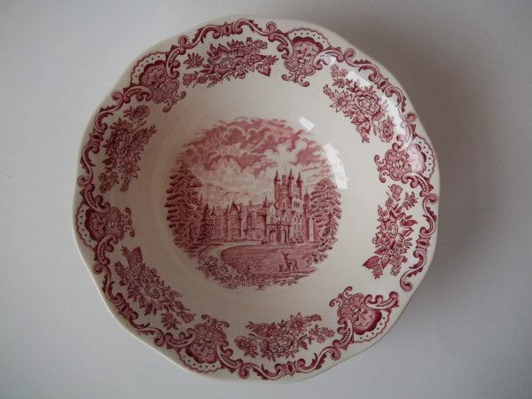 Schüssel "Royal Homes of Britain" Rot