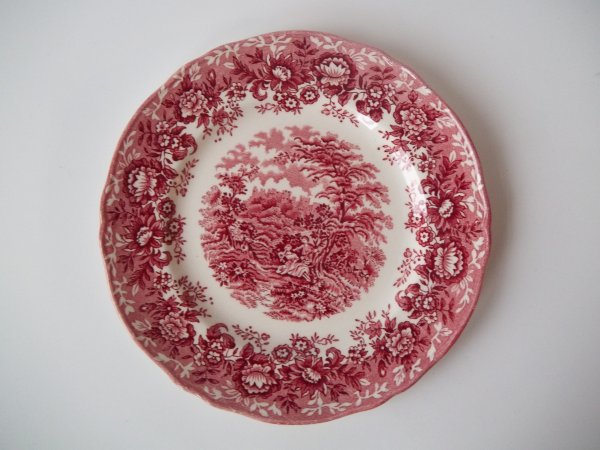 Kuchenteller "Romance" Rot