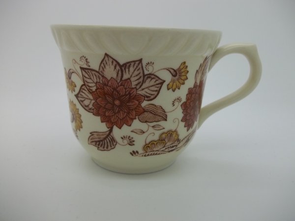 Kaffeetasse "Cornwall" Braun Bunt RAR