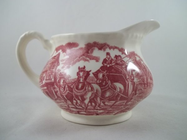 Milchkännchen "Coaching Taverns" Rot 1b