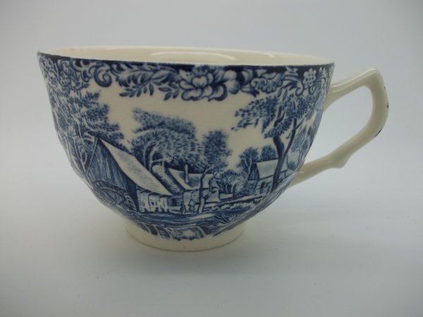 Kaffeetasse "Mill Stream" Blau ohne Innendekor