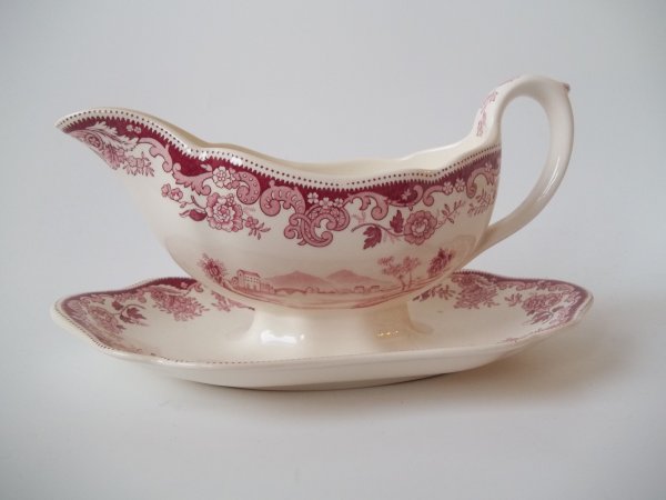 Sauciere "Pink Rhine" Rot