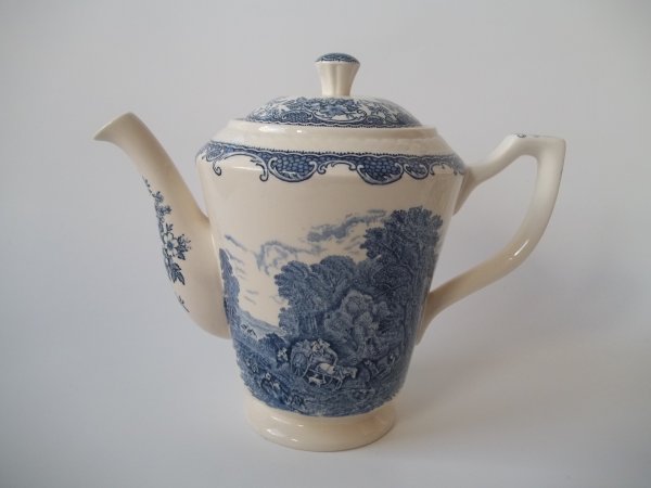Kaffeekanne 1 "Olde England" Blau