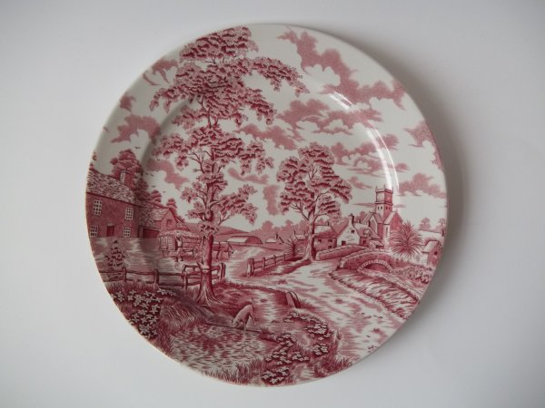 Essteller "Red Country Scene" Rot