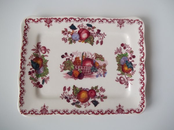 Butterplatte "Fruit Basket" Rot Bunt