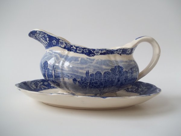 Sauciere "Thames River Scenes" Blau