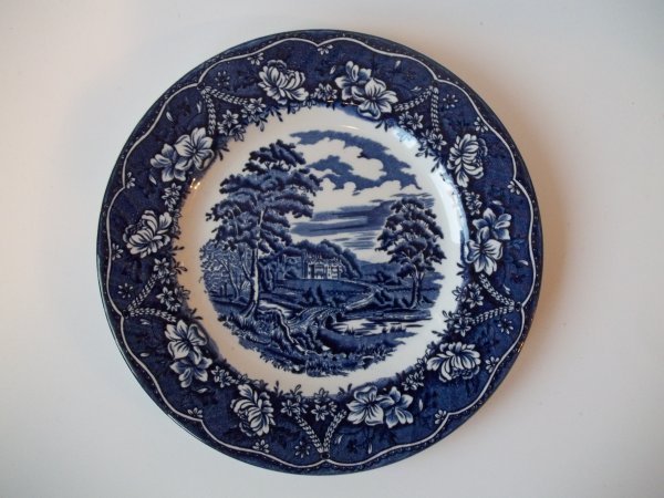 Kuchenteller "Old Castle" Blau