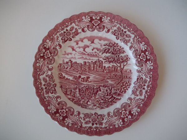 Essteller "Olde Country Castles" Rot