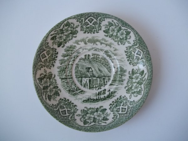 Untertasse "Old Inns" Grün