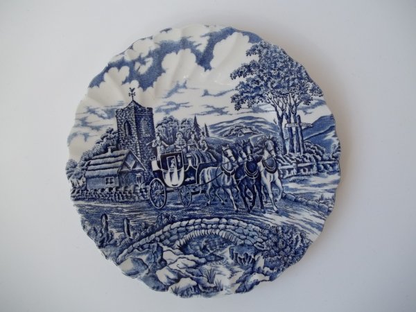 Dessertteller "Royal Mail" Blau