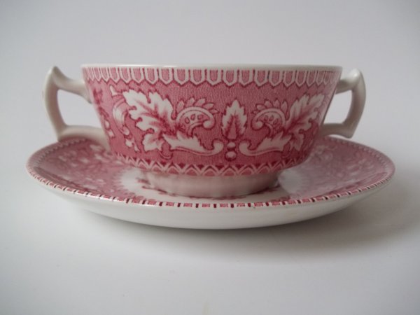 Suppentasse mit Untere "Westminster" Rot