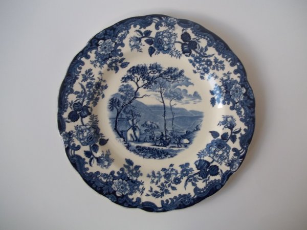 Essteller groß "Avon Scenes" Blau