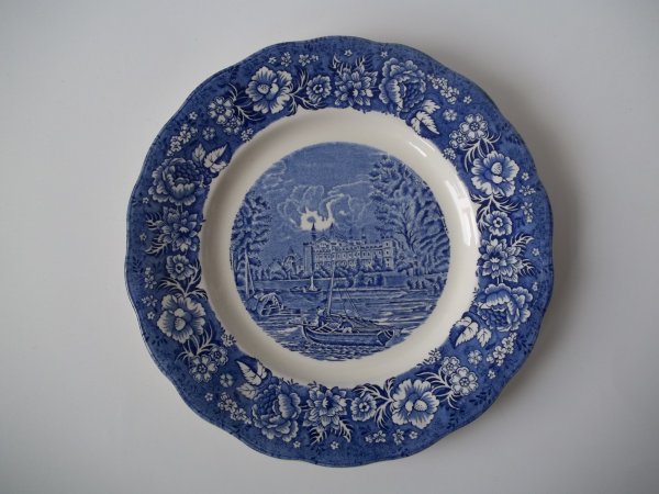 Essteller "Thames River Scenes" Blau