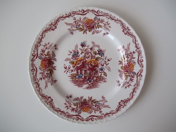 Kuchenteller "Flowers" Rot Bunt