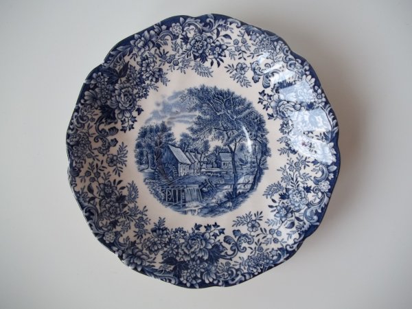 Untertasse "Mill Stream" Blau