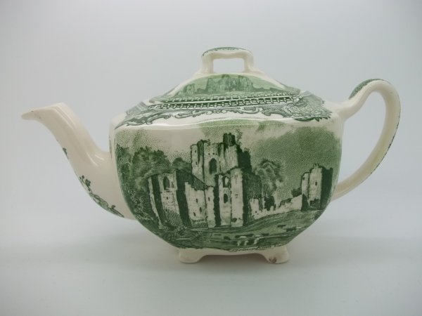 Teekanne klein "Old Britain Castles" Grün