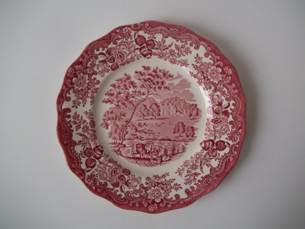 Kuchenteller "Avon Scenes" Rot