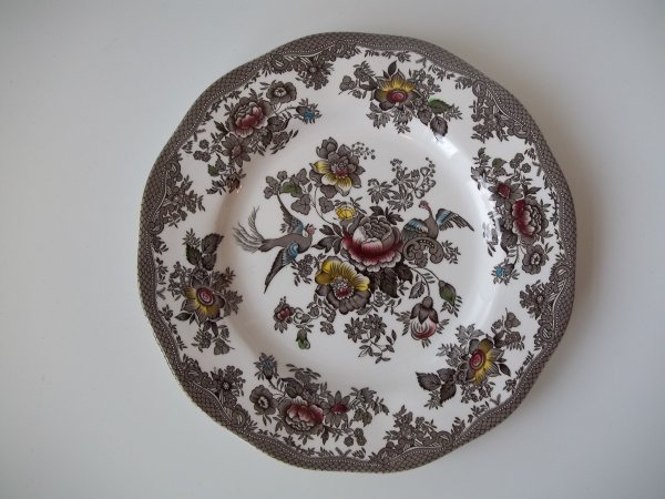 Essteller "Oriental Pheasants" Braun Bunt