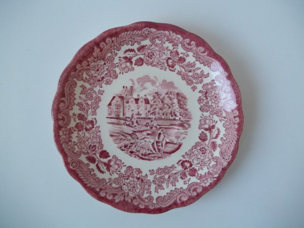 Untertasse 13 "Avon Scenes" Rot