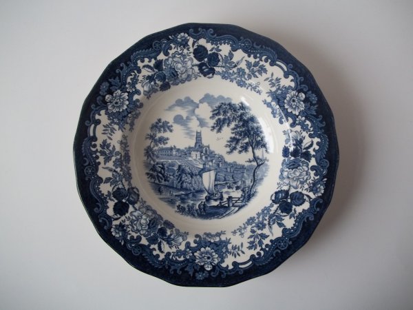 Suppenteller "Avon Scenes" Blau