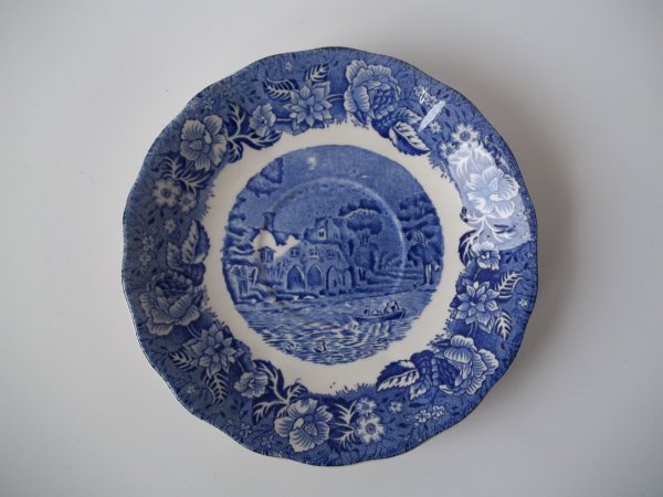 Suppentassen Untertasse "Thames River Scenes" Blau