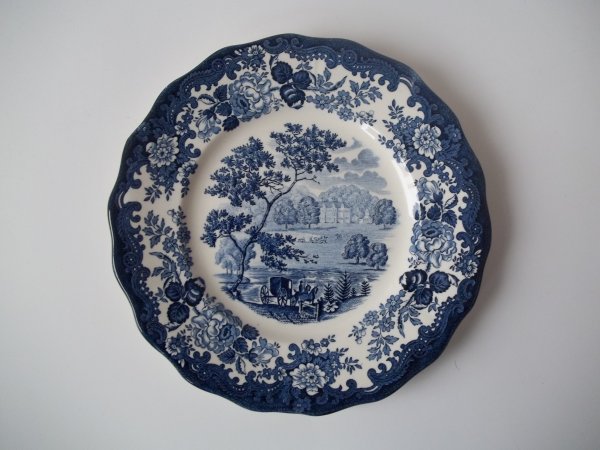 Kuchenteller "Avon Scenes" Blau