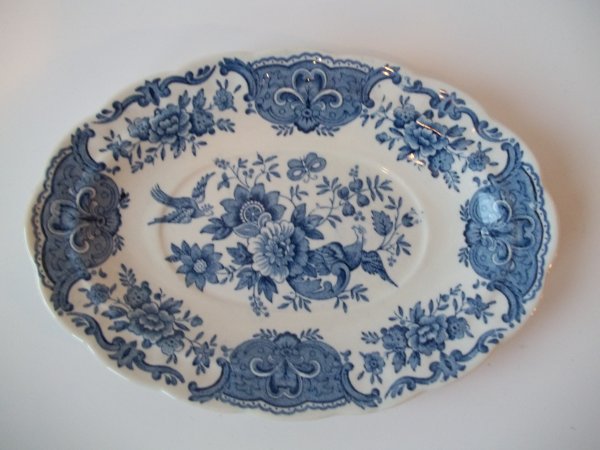 Unterteil Sauciere oval "Windsor" Blau