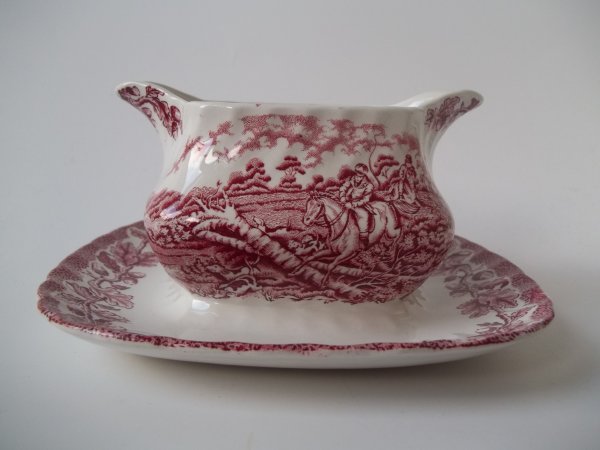 Sauciere eckig "Country Life" Rot