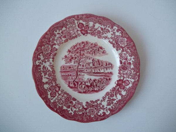 Dessertteller "Avon Scenes" Rot 1b