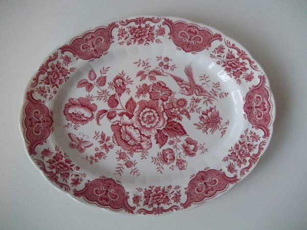 Platte oval "Windsor" Rot