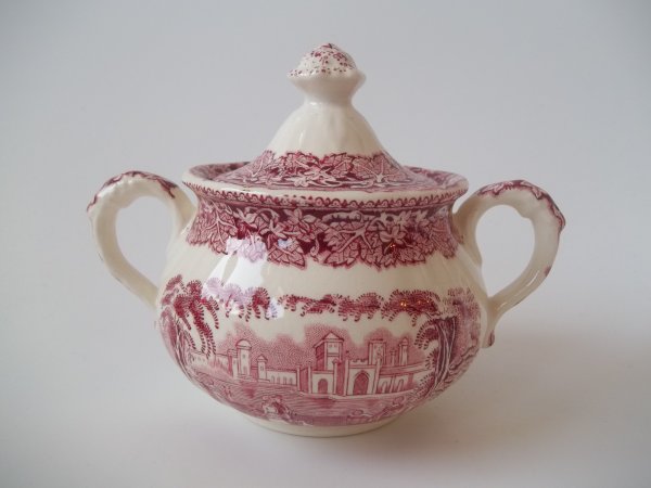 Zuckertopf rund "Vista" Rot 1b