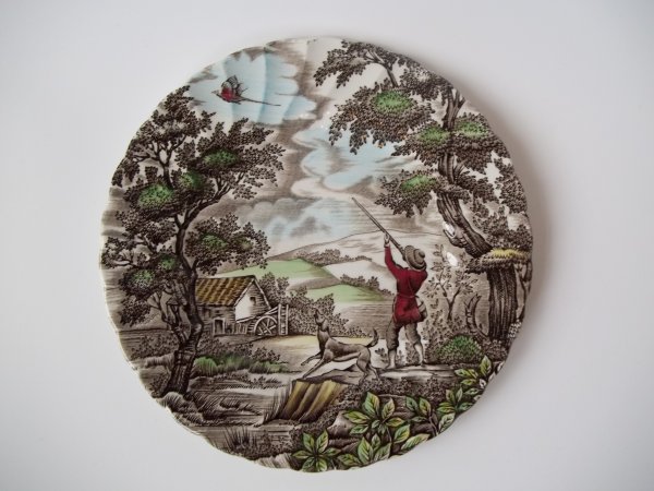 Kuchenteller "The Hunter" Braun Bunt