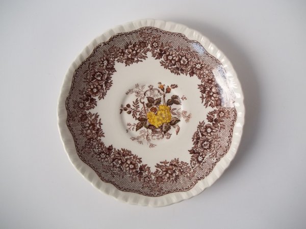 Untertasse "Ascot" Braun Bunt