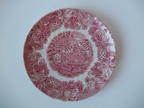 Suppentassen UT "English Scenery" Rot