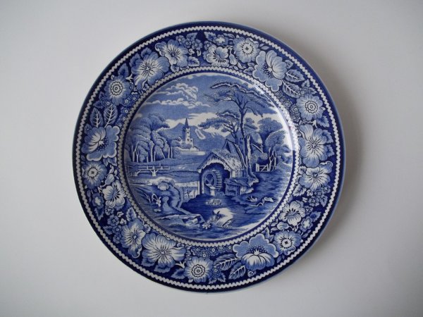 Essteller "Rural England" Blau 1b