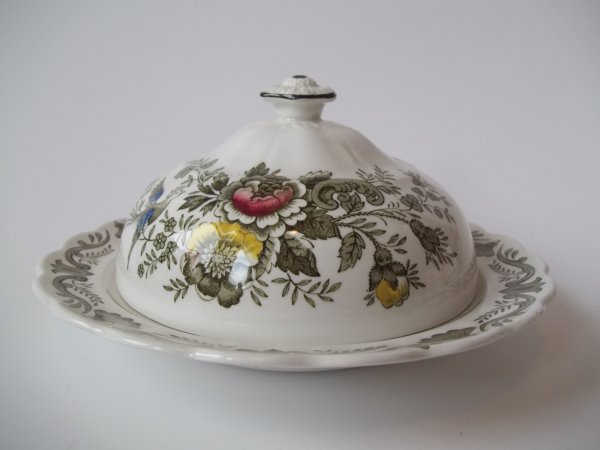 Butterdose "Windsor" Grün Bunt RAR