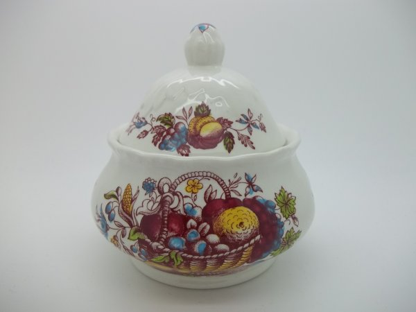 Zuckertopf "Fruits &amp; Flowers" Rot Bunt