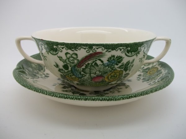 Suppentasse mit Untere "Bird of Paradise" Grün Bunt