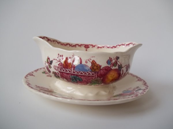 Sauciere "Fruit Basket" Rot Bunt