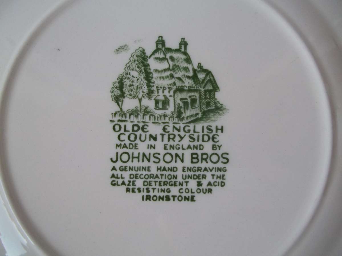 Johnson Bros Olde English Countryside Kuchenteller Teller Grün