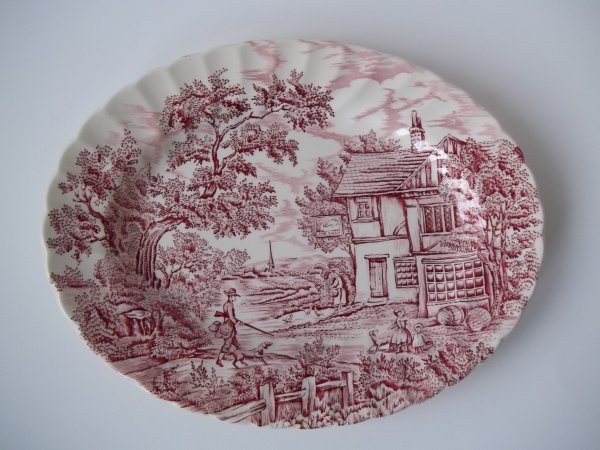 Platte gross "The Hunter" Rot