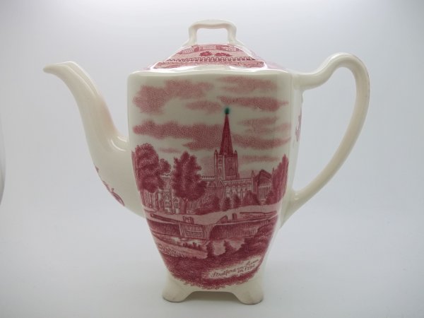 Kaffeekanne klein &quot;Old Britain Castles&quot; 1b Rot