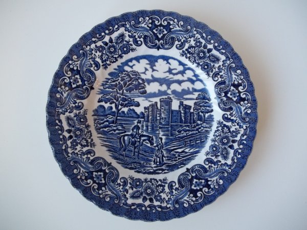 Kuchenteller "Olde Country Castles" Blau