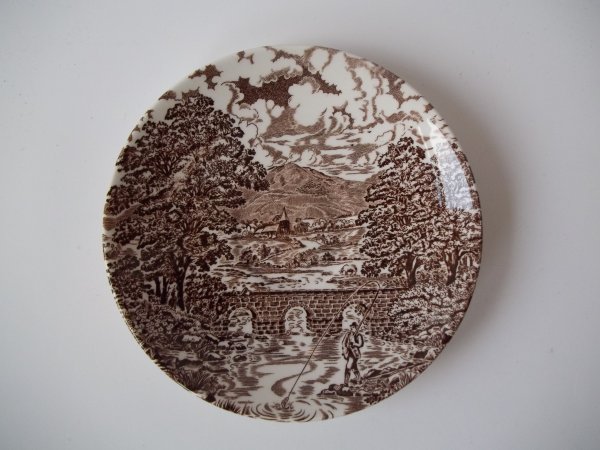 Untertasse "Bridge Scenes" Braun