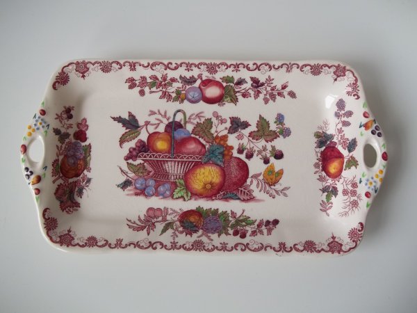 Königskuchenplatte "Fruit Basket" Rot Bunt 1b
