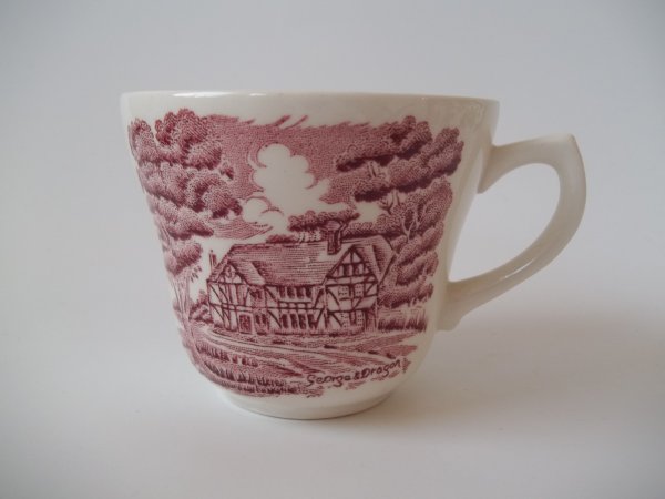Kaffeetasse "Country Style" Rot